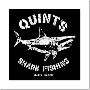 Quint's Shark Fishing Posters and Art